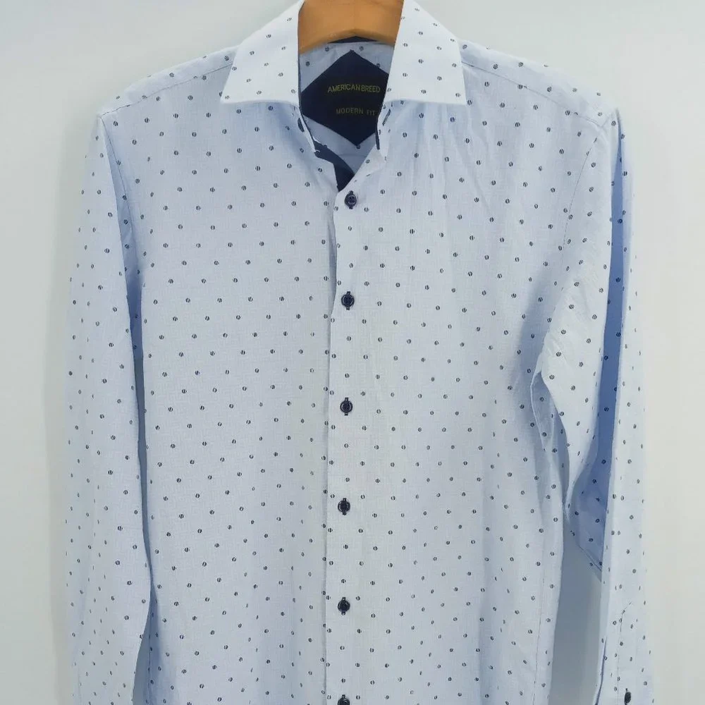American Breed Shirts | Nwot American Breed Modern Fit Dress Shirt | Color: Blue | Size: S | Ultimateresale's Closet
